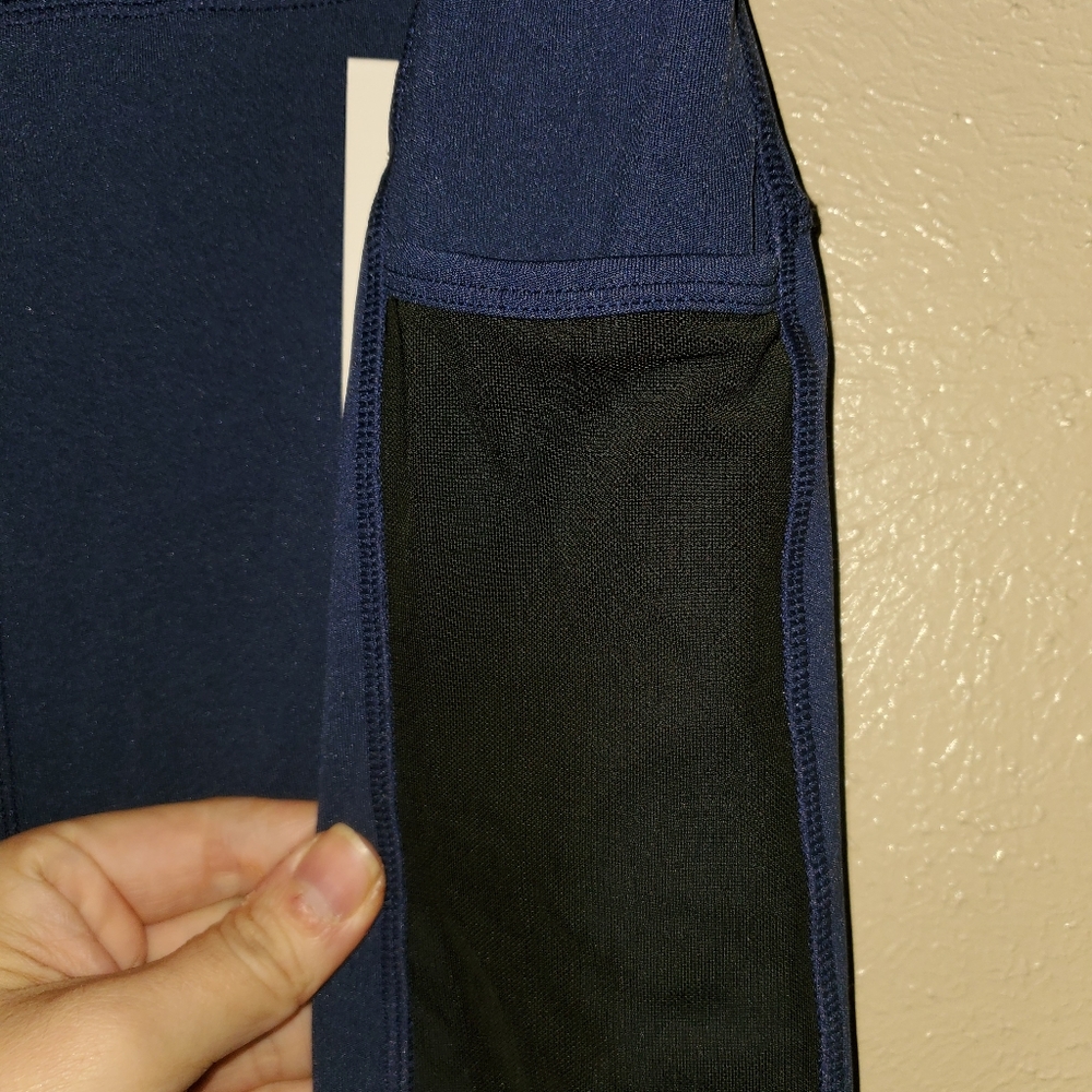 Leggings dark blue with pockets